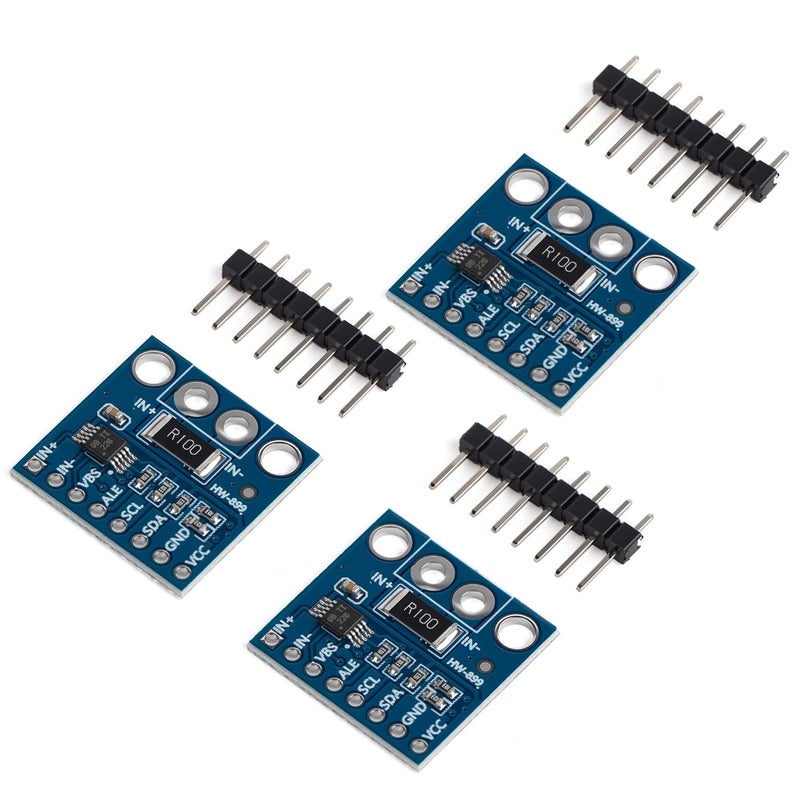 Qoroos 3pcs INA226 IIC I2C Interface Bi-Directional Current Monitoring Sensor Power Monitor Sensor Alert Monitor Module with Alarm Function 36V for Arduino - Image 1
